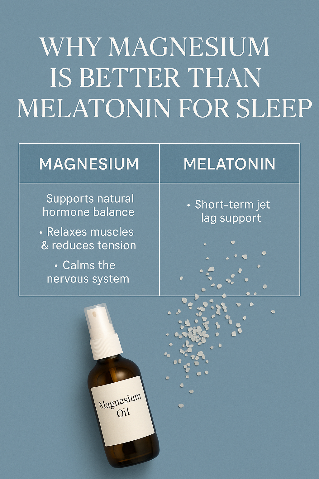 Magnesium oil spray bottle for natural sleep support in Australia