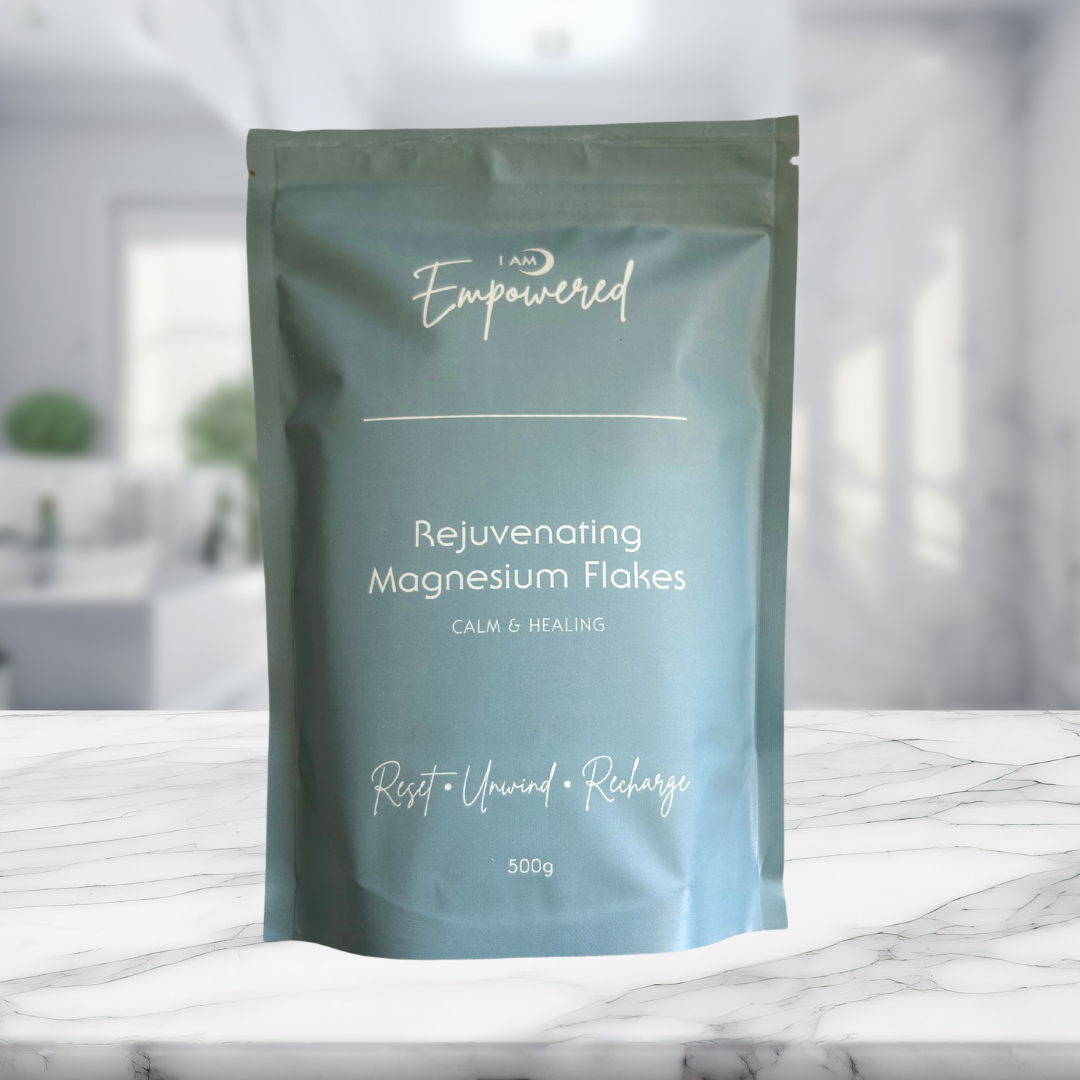 Rejuvenating Magnesium Flakes 500g pouch – natural sleep, muscle recovery & stress relief | I Am Empowered wellness